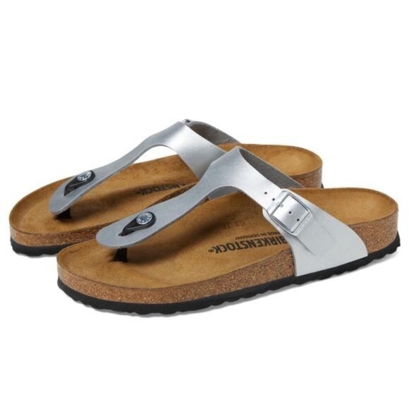 Birkenstock Gizeh Sandals Silver size 7 - Picture 14 of 16